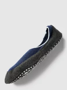 Kapcie z mieszanki żywej wełny z detalem z logo model ‘COSYSHOE’ - Kapcie damskie - miniaturka - grafika 1