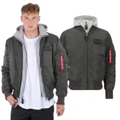 Odzież taktyczna i umundurowanie - Kurtka Alpha Industries MA-1 D-Tec 183110 04 - Szara - miniaturka - grafika 1