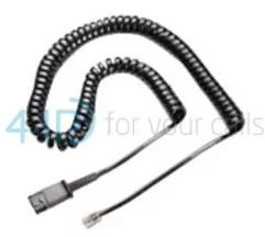 Plantronics - U10P-S RJ (4PC4) 3m (Yealink, Grandstream, Panasonic) - Akcesoria do słuchawek Plantronics - U10P-S RJ (4PC4) 3m (Yealink, Grandstream, Panasonic) - Akcesoria do słuchawek - miniaturka - grafika 1