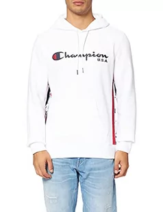 Champion Off Court Męska bluza z kapturem, Biały, S - Bluzy męskie - miniaturka - grafika 1