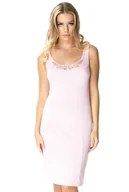 Bielizna nocna - Piękna halka damska Alice : Kolor - Różowy, Rozmiar - 48 - miniaturka - grafika 1