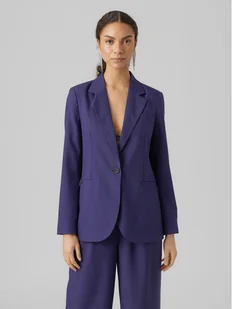 Vero Moda Marynarka 10293206 Granatowy Loose Fit - Marynarki i żakiety damskie - miniaturka - grafika 1