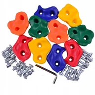 Place zabaw - UCHWYTY KAMIENIE DO WSPINACZKI OGRODU DOMU WSPINACZKOWE ZESTAW ŚRUBY 10 SZT - miniaturka - grafika 1