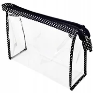 Kosmetyczki, organizery i kuferki - Kosmetyczka foliowa przezroczysta na basen do samolotu NOBLE seria BLACK - miniaturka - grafika 1