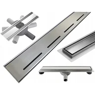 Odpływy liniowe - Odpływ liniowy MEXEN Flat 360° M03, obrotowy, srebrny, 100 cm - miniaturka - grafika 1