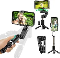 Selfie stick - Joyy Stabilizator gimbalowy ze statywem do telefonu do smartfonów, ręczny gimble ze zdalnym selfie stick 360 Stojak do śledzenia twarzy - miniaturka - grafika 1