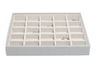 Pudełka i szkatułki - Stackers Szkatułka na biżuterię Stackers 25 komorowa classic kamienna szarość 74493 - miniaturka - grafika 1