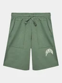 Spodenki damskie - Champion Szorty sportowe 306361 Zielony Regular Fit - miniaturka - grafika 1