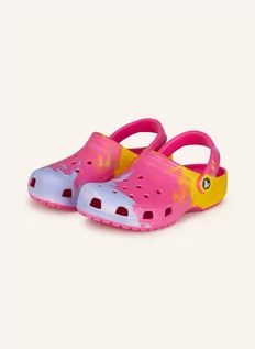 Klapki i japonki damskie - Crocs Klapki Classic Ombre pink - grafika 1