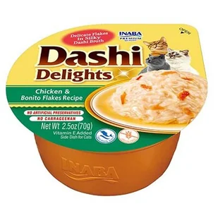 INABA Cat Dashi Delights kurczak płatki bonito 70g - Przysmaki dla kotów - miniaturka - grafika 1