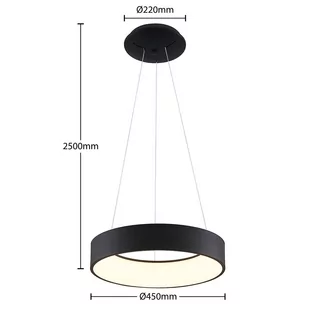 Arcchio Aleksi lampa wisząca LED, Ø 45 cm, okrągła - Lampy sufitowe - miniaturka - grafika 3