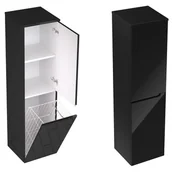 Szafki łazienkowe - Słupek Łazienkowy ETHOS BLACK - ETHC SL 35 2D K P - miniaturka - grafika 1