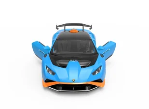 Lamborghini Huracan STO RASTAR model 1:32 Metalowa karoseria + Ręcznie otwierane drzwi - Samochody i pojazdy dla dzieci - miniaturka - grafika 7