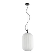 Lampy sufitowe - Rues D24,5 lampa wisząca 1xE27 czarna PND-64536D-L-BL-OPA - miniaturka - grafika 1