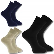 Skarpetki męskie - SKARPETY 100% BAWEŁNIANE BEZUCISKOWE NIEUCISKOWE ZDROWOTNE 3PAK MORAJ 39-41 - miniaturka - grafika 1