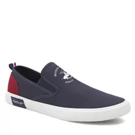 Trampki męskie - Trampki Beverly Hills Polo Club M-VSS24001 Granatowy - miniaturka - grafika 1