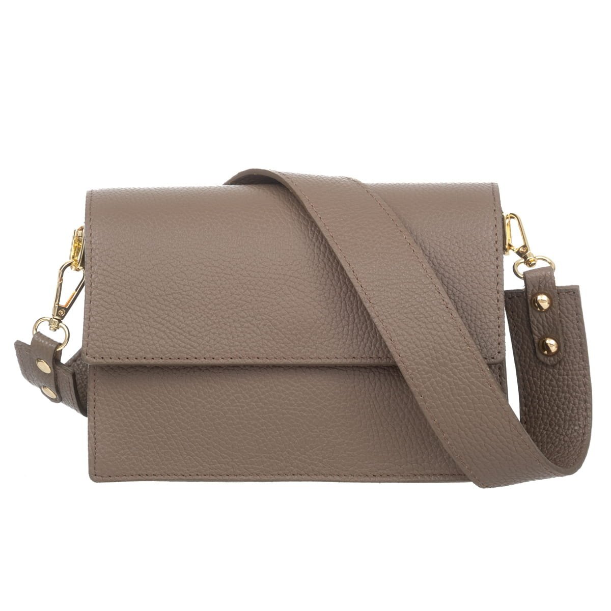Mała Torebka Skórzana Vezze Frena Taupe
