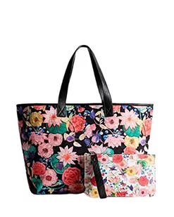 Desigual Womens Bols_ETEREA Black Namibia Shopping Bag, One Size, czarny, jeden rozmiar - Torebki damskie - miniaturka - grafika 1