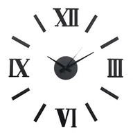 Zegary - Zegar naklejany STICKER TULUS śr. 100 cm czarny - miniaturka - grafika 1