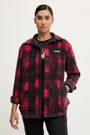 Koszule damskie - Columbia koszula Benton Springs damska kolor czerwony relaxed z kołnierzykiem klasycznym 2085661 - miniaturka - grafika 1