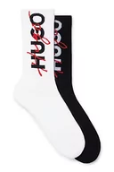 Skarpetki męskie - HUGO Krótkie skarpety, czarny, 42 EU - miniaturka - grafika 1