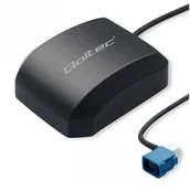 Akcesoria do nawigacji - qoltec Mobilna Antena GPS GLONASS z podstawą magnetyczną| dookólna 28dBi 50W FAKRA - miniaturka - grafika 1