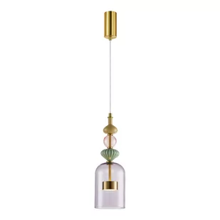 Lampa wisząca ARTE 12W LED śr. 13cm mosiądz - Lampy sufitowe - miniaturka - grafika 1