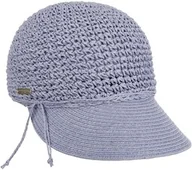 Czapki męskie - Uni Rollable Crochet Cap by Seeberger, fioletowy, One Size - miniaturka - grafika 1