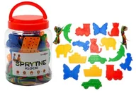 Prace ręczne dla dzieci - Sprytne Klocki. Przewlekanka Edukacyjna 24 Elementy Toys4Edu - miniaturka - grafika 1