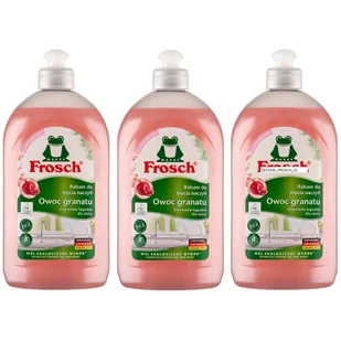 Frosch Płyn do mycia naczyń owoc granatu balsam Zestaw 3 x 500 ml - środek do zmywania - Płyny do naczyń - miniaturka - grafika 1