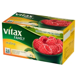 Vitax FAMILY MALINA 24 TOREBKI zakupy dla domu i biura 46662326 - Herbata - miniaturka - grafika 1