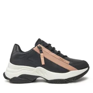 Sneakersy damskie - Sneakersy TWINSET 242TGT18E Czarny - miniaturka - grafika 1