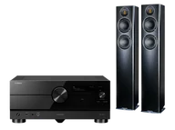 Zestawy stereo - Yamaha RX-A4A (czarny) + Carina FS247.4 (czarny) - miniaturka - grafika 1