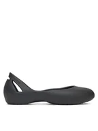Baleriny - Crocs Baleriny KADEE FLAT BLK 210833-001 Czarny - miniaturka - grafika 1