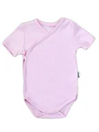 Body dla niemowląt - Niemowlęce body na krótki rękaw różowe, Nicol,r.52 - miniaturka - grafika 1