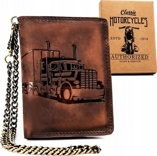 Always Wild Duży, skórzany portfel męski z łańcuszkiem - Always Wild NoSize - Portfele - miniaturka - grafika 1