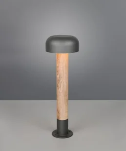Fraser H54 stojąca ogrodowa 1xE27 szara/jasne drewno 562560135 - Lampy ogrodowe - miniaturka - grafika 1