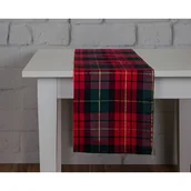 Obrusy i serwetki - Bieżnik Xmas check 35 x 180 cm czerwony - miniaturka - grafika 1