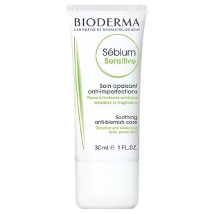 Bioderma SEBIUM SENSITIVE Łagodzący krem wspomagający leczenie skóry trądzikowej 30 ml 7071109 - Kremy do twarzy - miniaturka - grafika 2