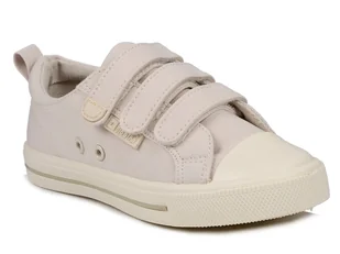 Buty trampki dziecięce Big Star na rzepy tekstylne beżowe NN374119-35 - Buty dla dziewczynek - miniaturka - grafika 1
