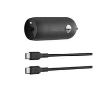 Ładowarki samochodowe - Belkin USB-C 30 W + kabel USB-C na USB-C - miniaturka - grafika 1