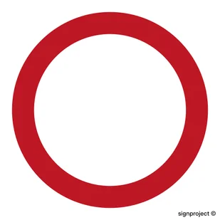 SA002 ZAKAZ RUCHU W OBU KIERUNKACH, PN - PŁYTA PCV 1MM; (600X600MM) - Systemy ekspozycyjne i znaki informacyjne - miniaturka - grafika 1
