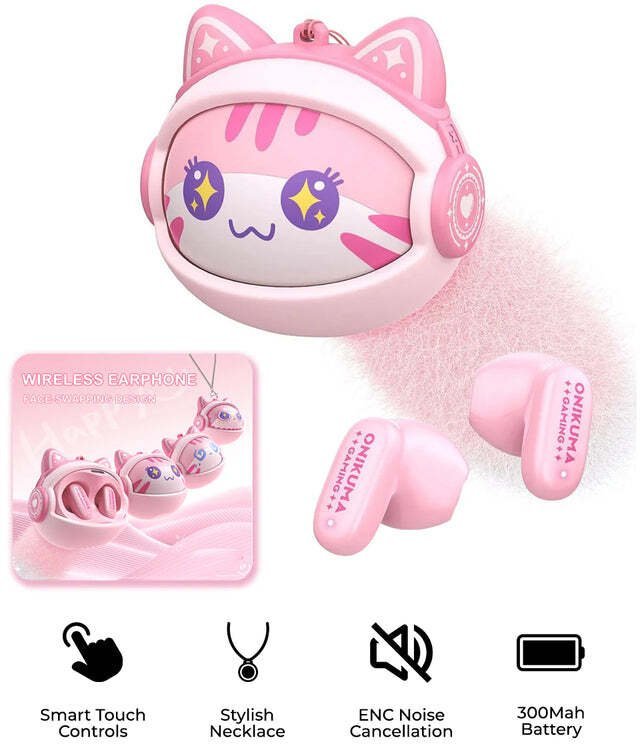 Onikuma Słuchawki TWS TX603 różowe