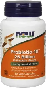 Now Foods NOW Probiotic-10 25 Billion 10 Probiotic Strains 50vegcaps - Witaminy i minerały dla sportowców - miniaturka - grafika 5