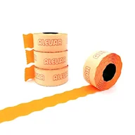 Cenówki - 26x16 blistry 10 Rolki Etykiety dla Cener, Pomarańczowy Fluo Permanentny, 800 Etykiety na rolkę, łącznie 8.000 Etykiety - miniaturka - grafika 1