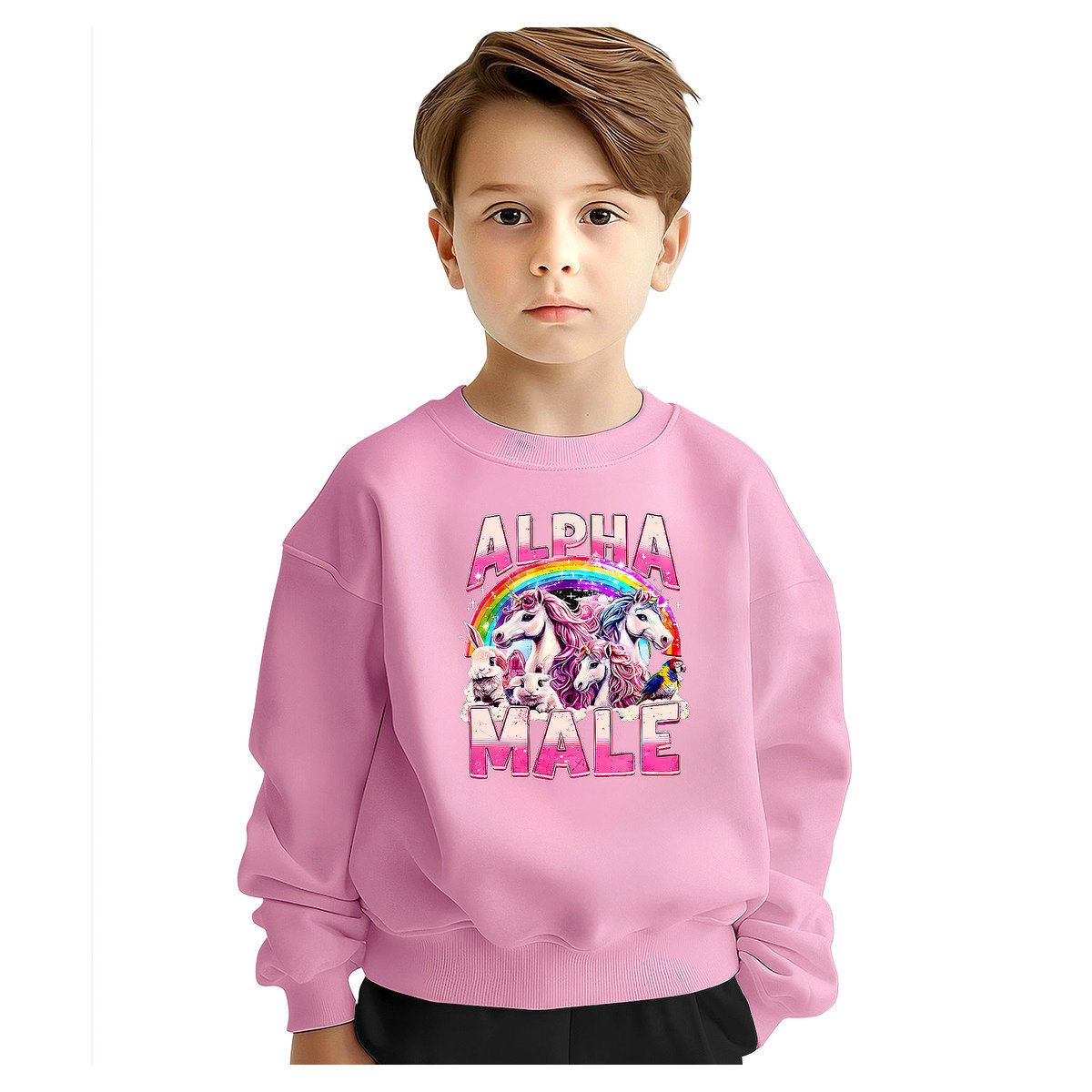 BLUZA DZIECIĘCA SAMIEC ALFA JEDNOROŻEC 146-152 DLA CHŁOPCA DZIEWCZYNKI