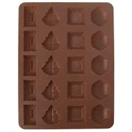 Formy do ciast - Forma do pieczenia ciastek, pralin, czekoladek, ciasteczek, na praliny, silikonowa, 20 sztuk kod: O-151724 - miniaturka - grafika 1