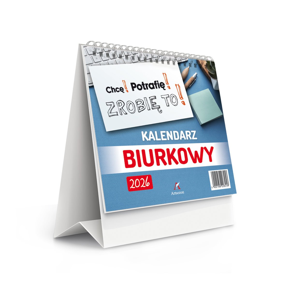 Kalendarz biurkowy kwadrat 15 x 15 cm stojący
