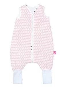 Mother hood Śpiwór dziecięcy z bawełny z nogami od Motherhood - miły w dotyku śpiworek dziecięcy Öko Tex Standard TOG 2, rozmiar: 1-1,5 lat, różowy klasyczny - Śpiworki dla dzieci - miniaturka - grafika 1
