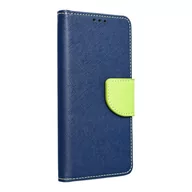 Etui i futerały do telefonów - Kabura Fancy Book do IPHONE 15 PRO MAX granatowy / limonkowy - miniaturka - grafika 1